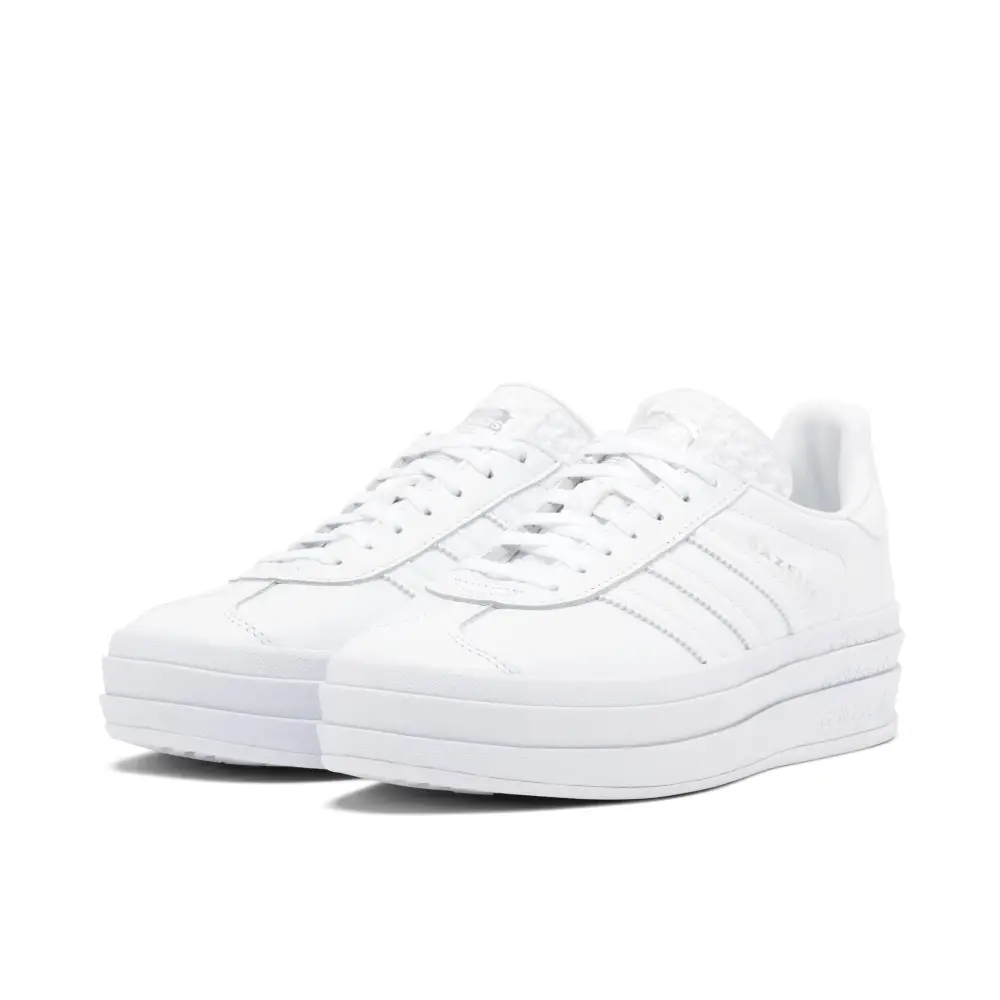 Adidas Gazelle Bold Triple White Womens 