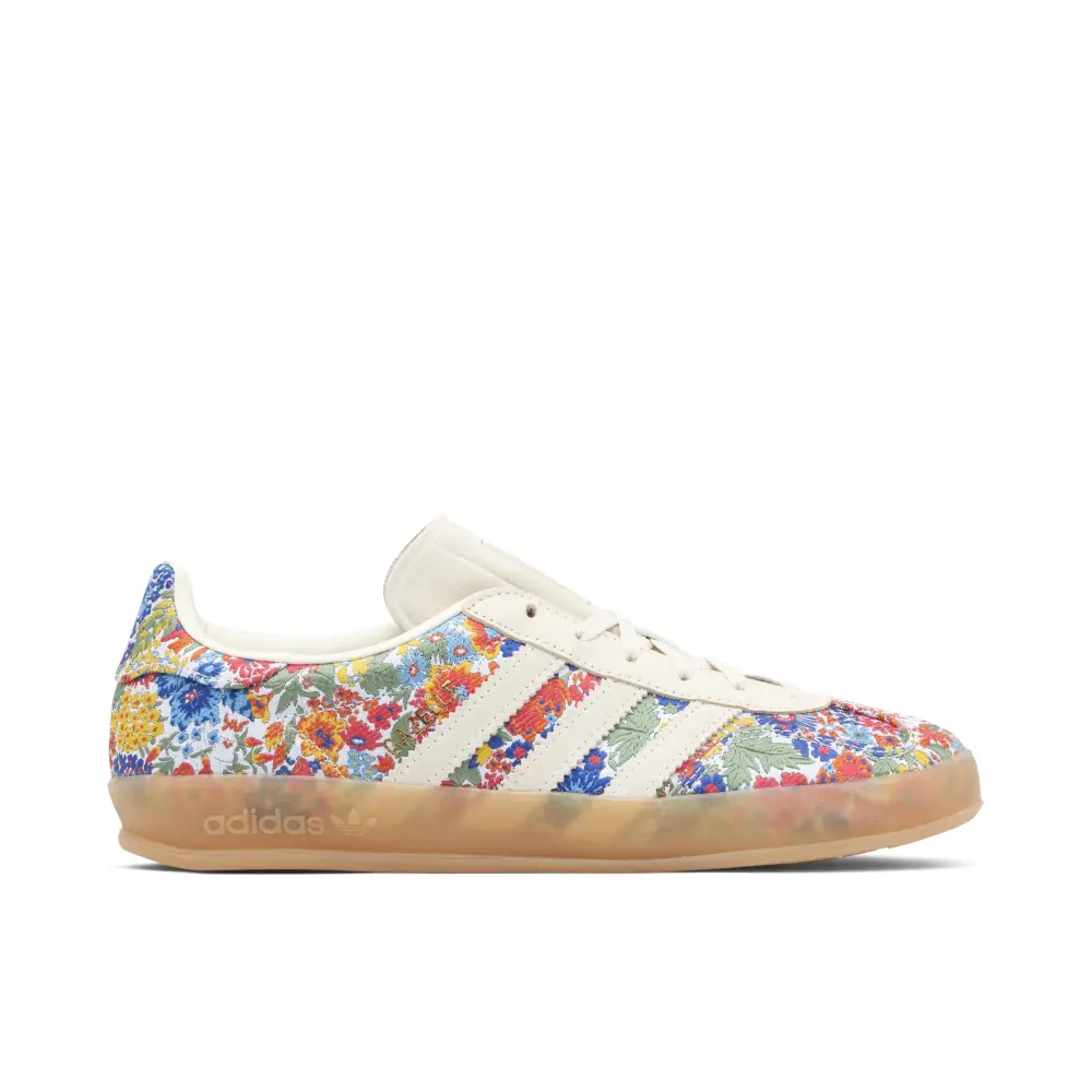 Adidas Gazelle Indoor Liberty London Floral Embroidery Womens 408463