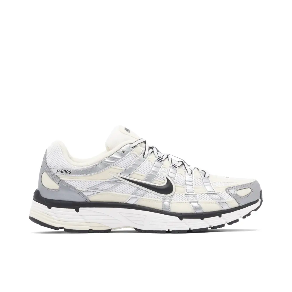 Nike P-6000 Coconut Milk Metallic Silver Womens 