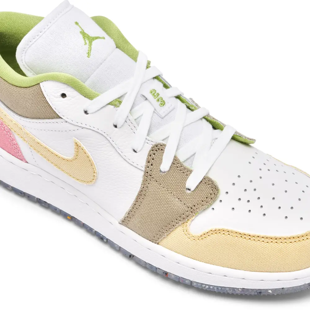 Air Jordan 1 Low Pastel Pink Green GS 