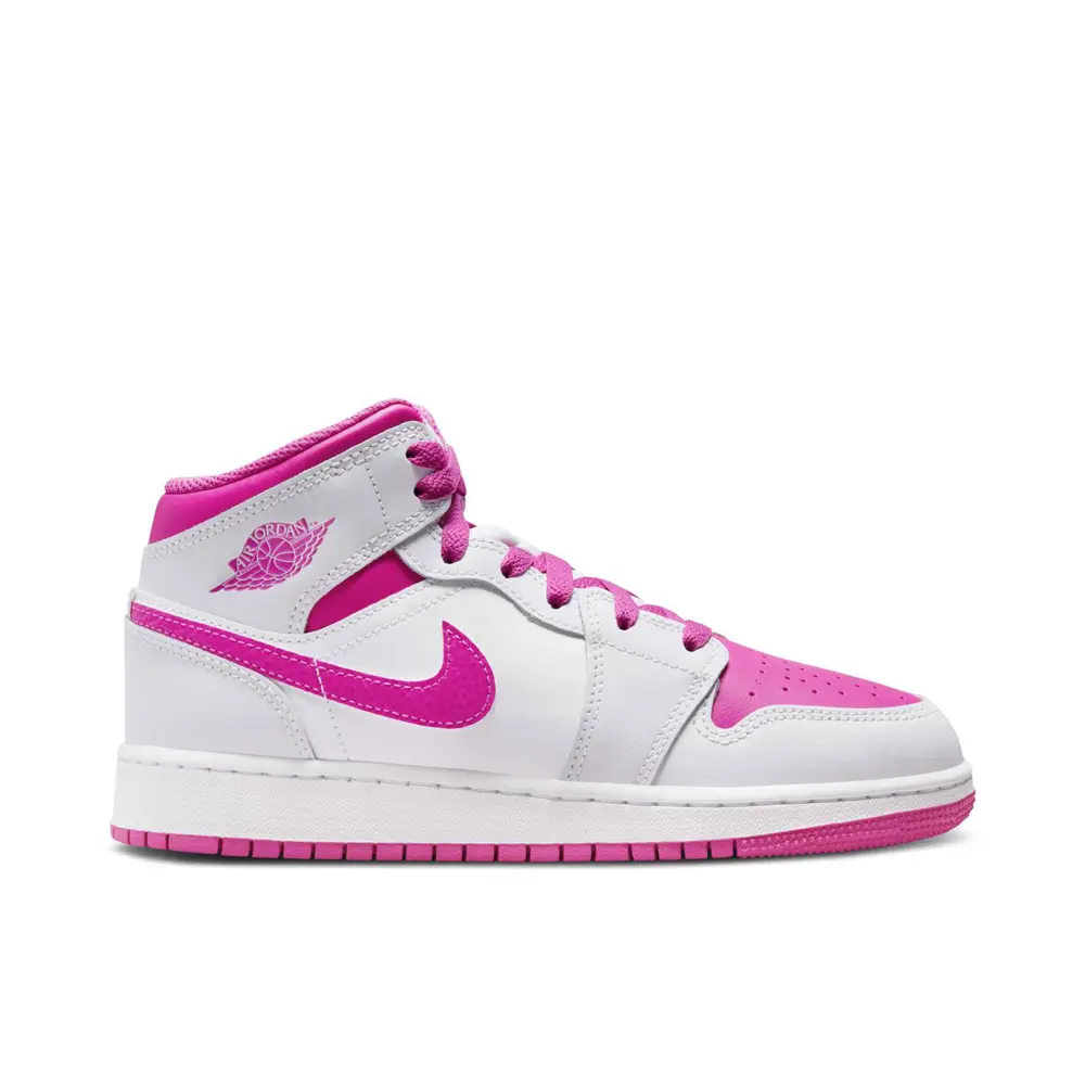 Air Jordan 1 Mid Fire Pink GS 