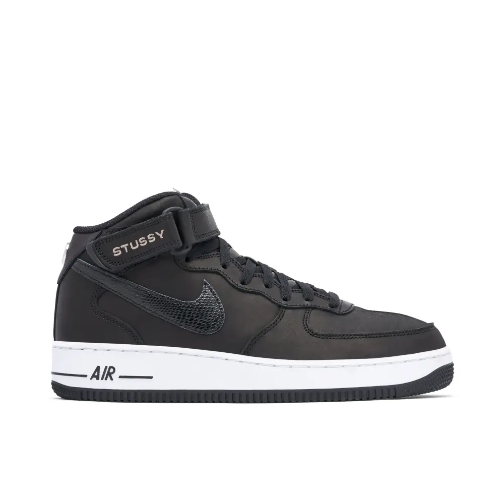 Stussy x Nike Air Force 1 Mid Black 6BCC7495