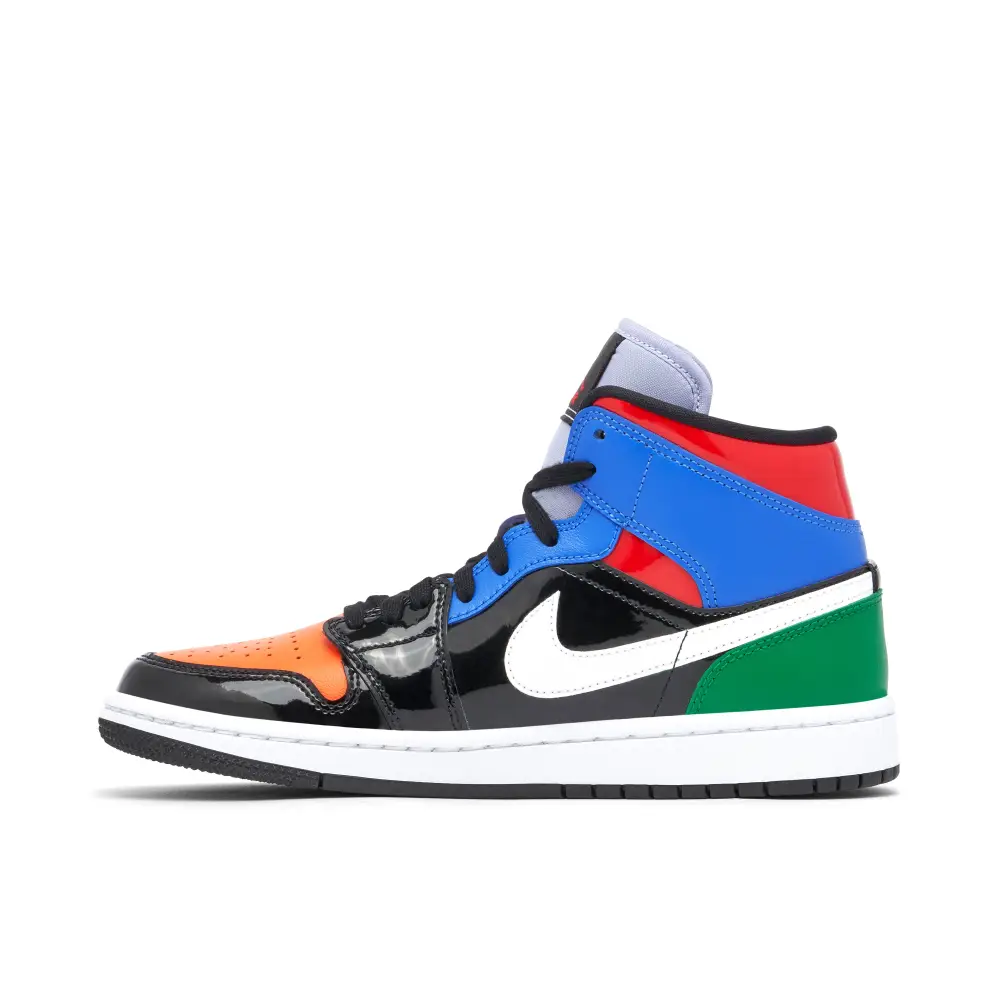 Air Jordan 1 Mid Multi Patent Womens 