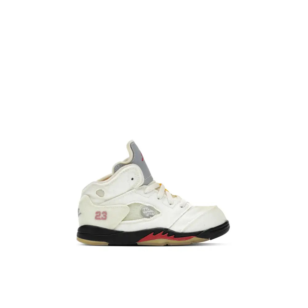 Off-White x Air Jordan 5 Retro SP TD Sail 