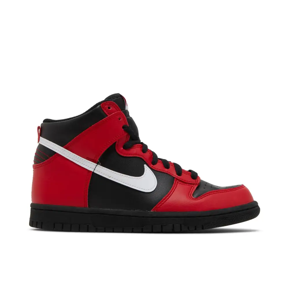 Nike Dunk High Black Red GS FAD46125
