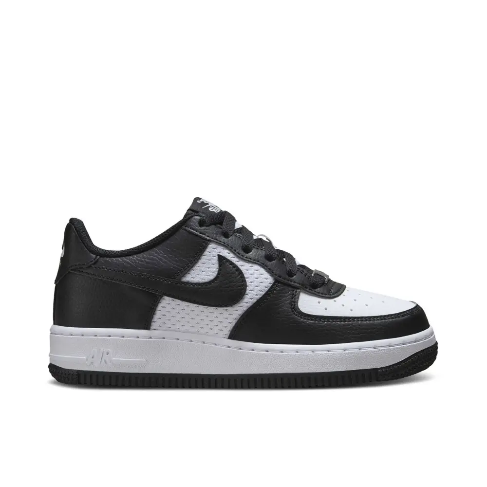Nike Air Force 1 Low Black White Mesh GS 