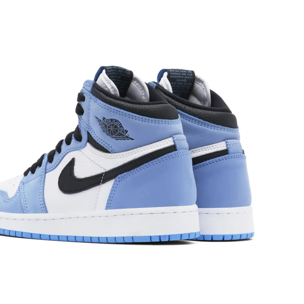 Air Jordan 1 Retro High White University Blue Black GS 