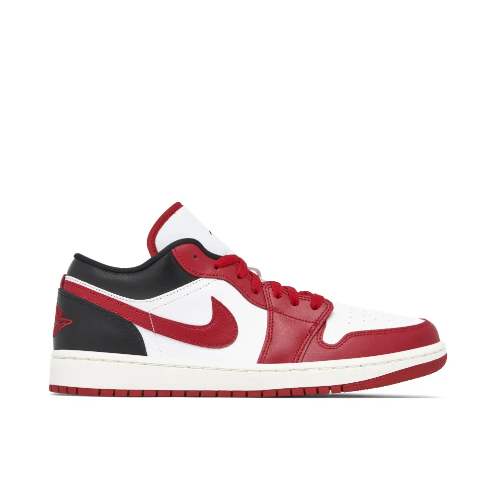 Air Jordan 1 Low White Gym Red Womens 
