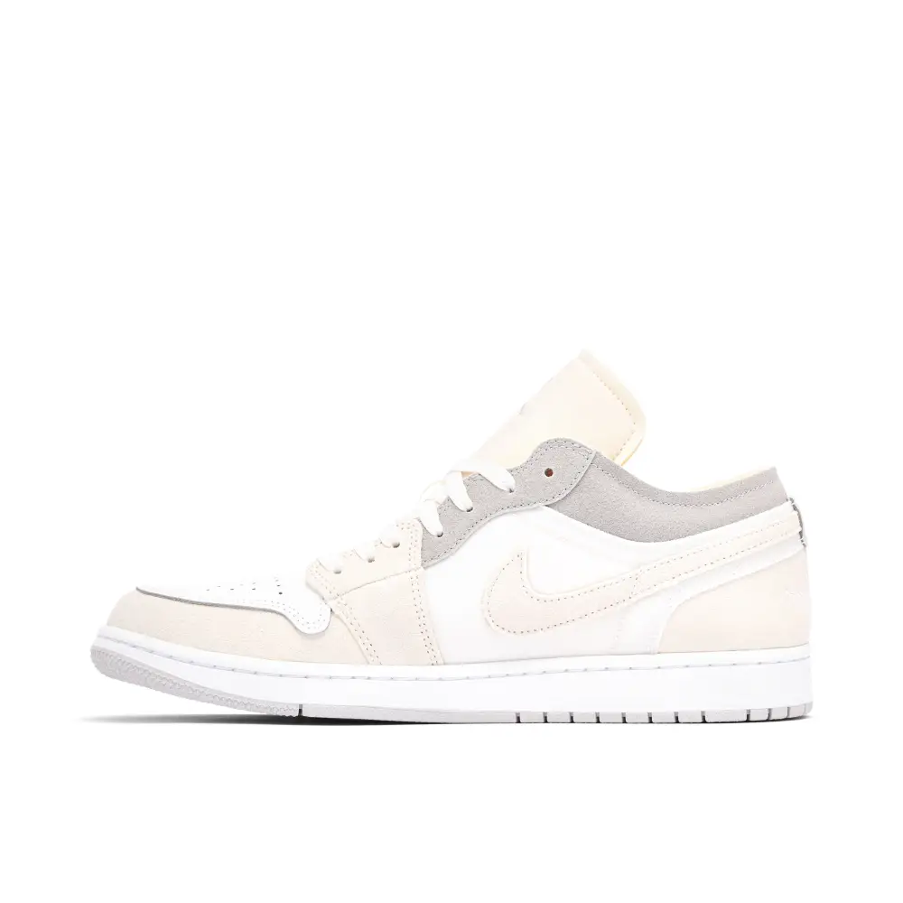 Air Jordan 1 Low Craft Inside Out White Grey 