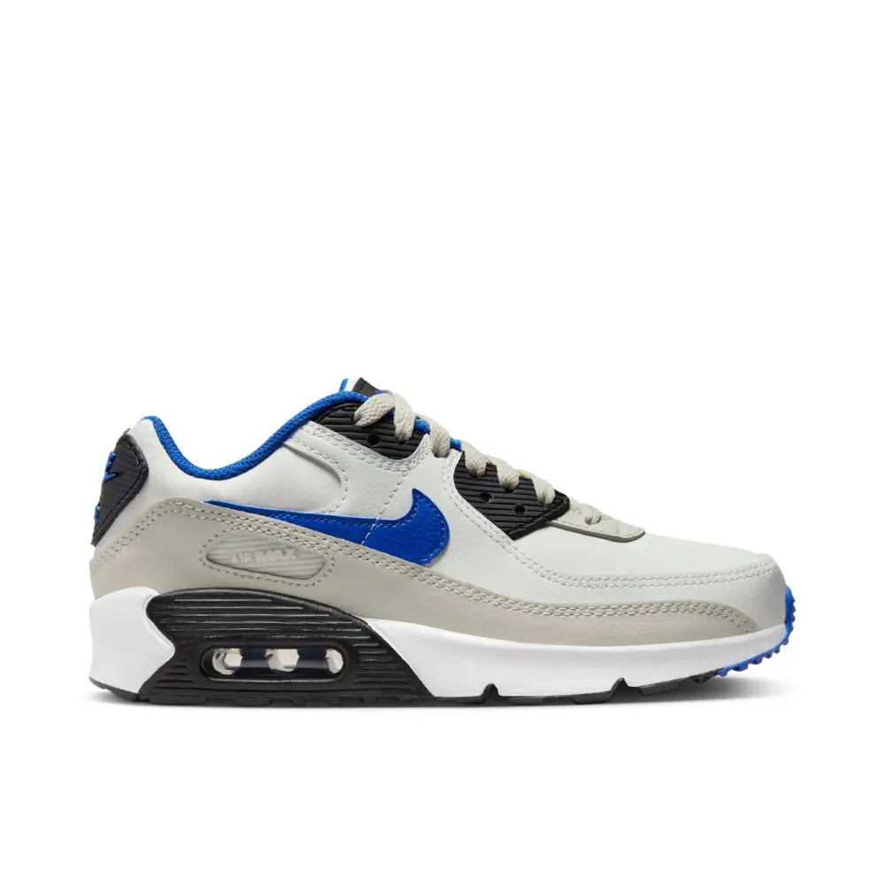 Nike Air Max 90 White Racer Blue Bone GS 