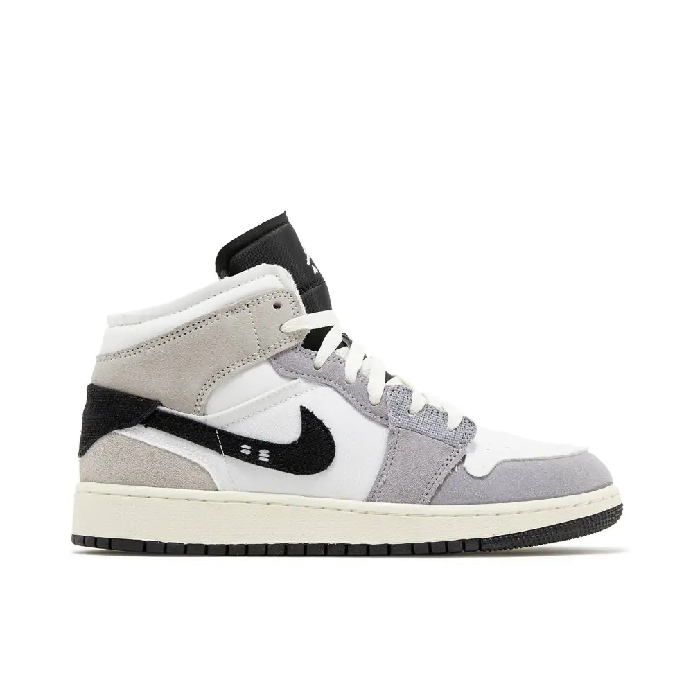 Air Jordan 1 Mid SE Craft Inside Out Cement Grey GS