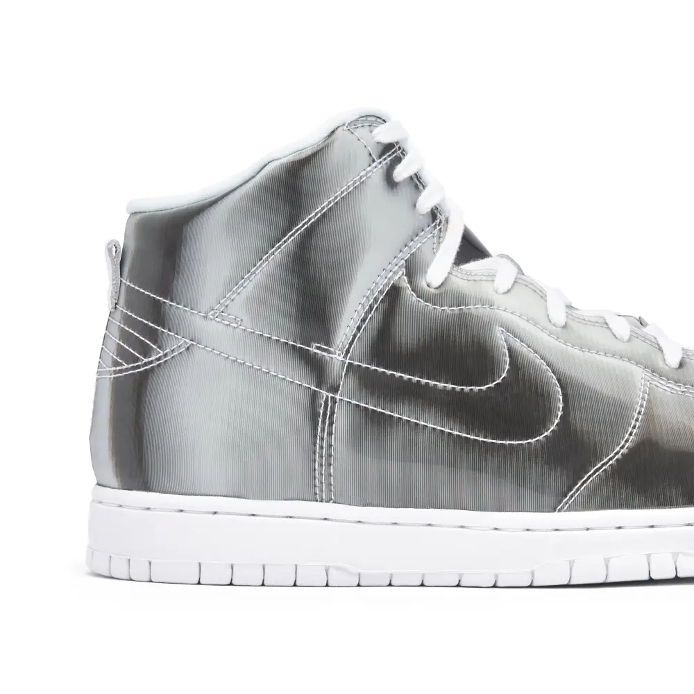 CLOT x Nike Dunk High Metallic Silver 