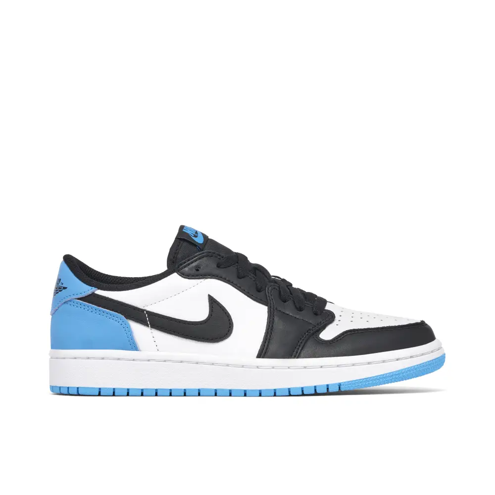 Air Jordan 1 Low Black Dark Powder Blue Womens 