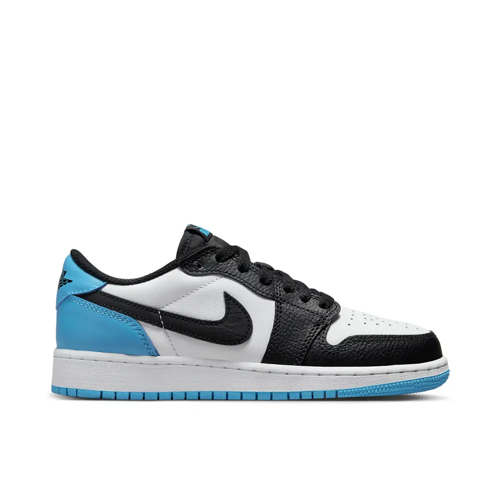 Air Jordan 1 Retro Low OG Black Dark Powder Blue GS 