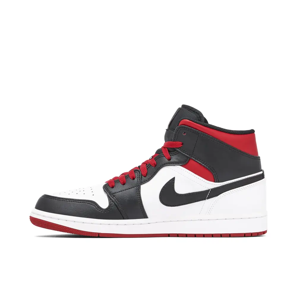 Air Jordan 1 Mid Gym Red Black Toe 