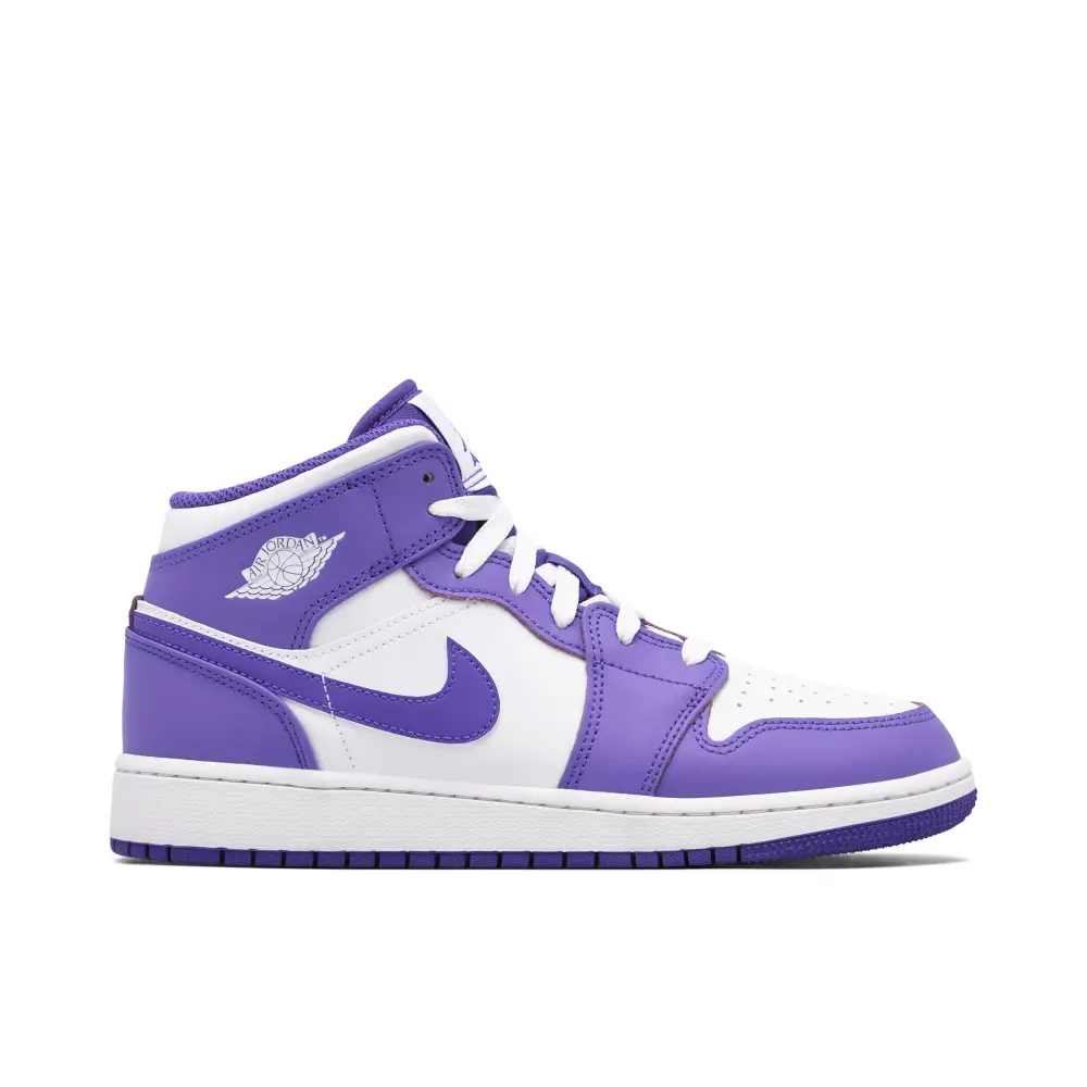 Air Jordan 1 Mid Purple Venom GS 