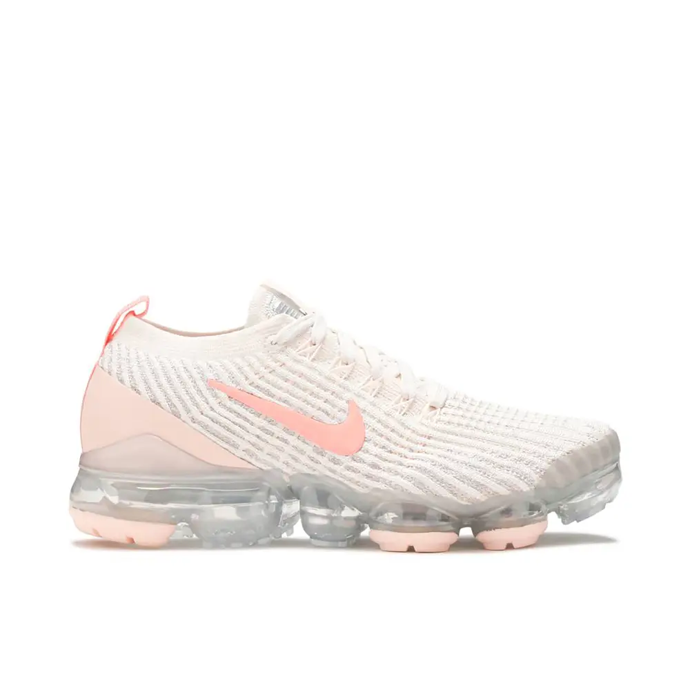 Nike Air VaporMax Flyknit 3 Cream Crimson Tint Womens 0493885