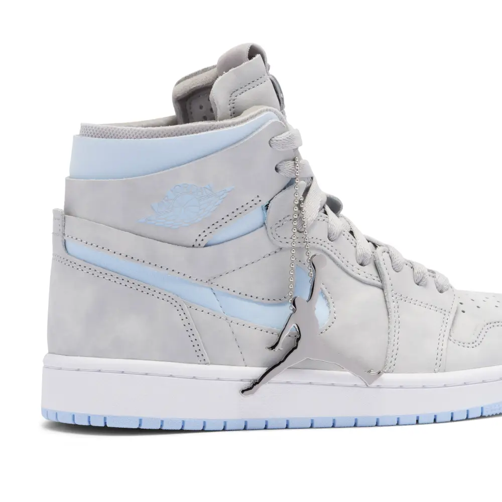 Air Jordan 1 High Zoom CMFT Cool Grey Light Blue Womens 