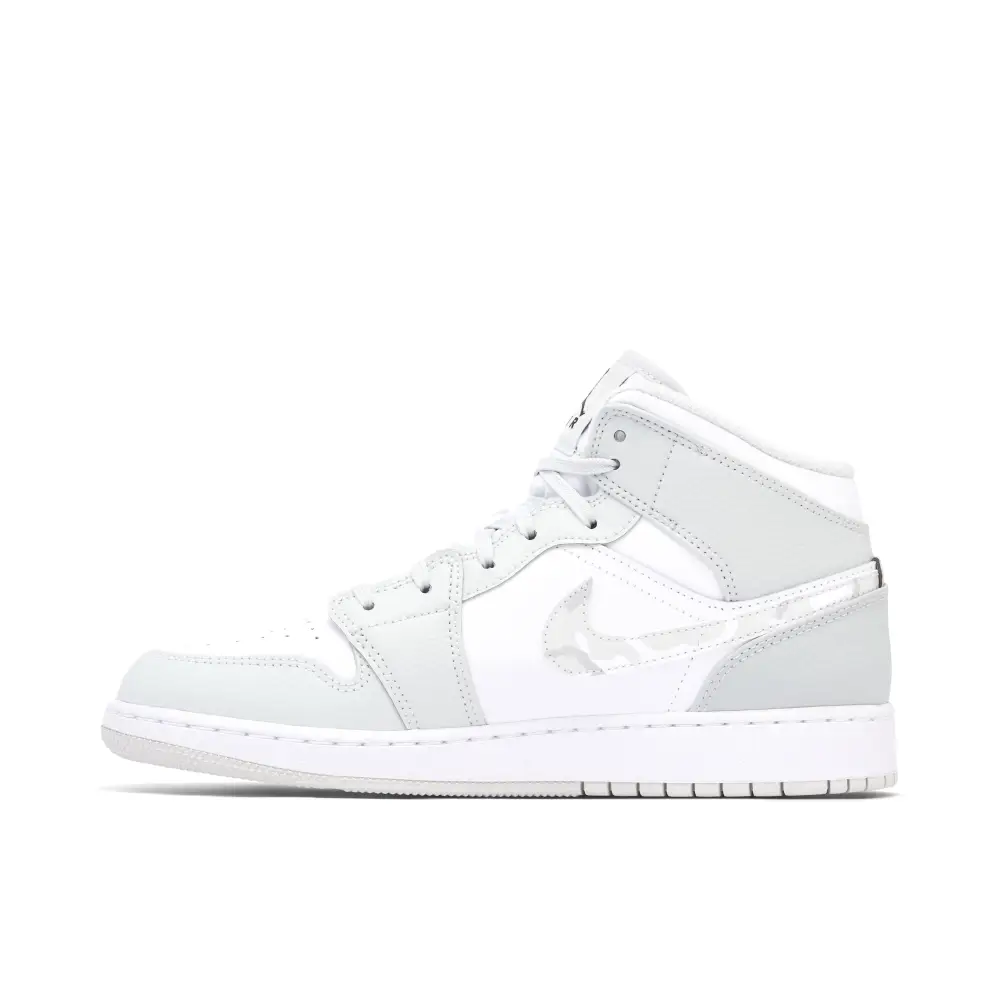 Air Jordan 1 Mid Grey Camo GS