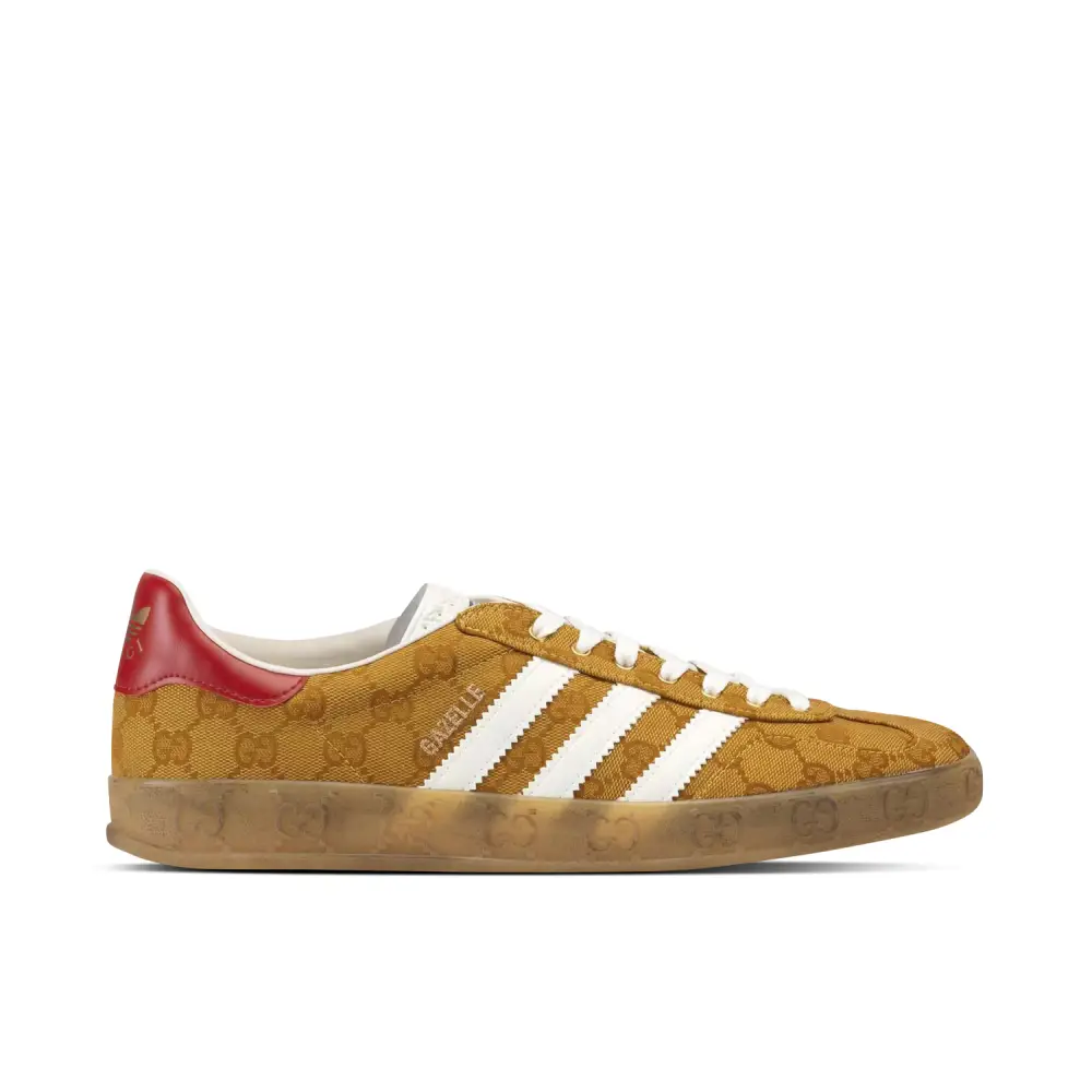 adidas Gazelle x Gucci Original GG Beige Brown 
