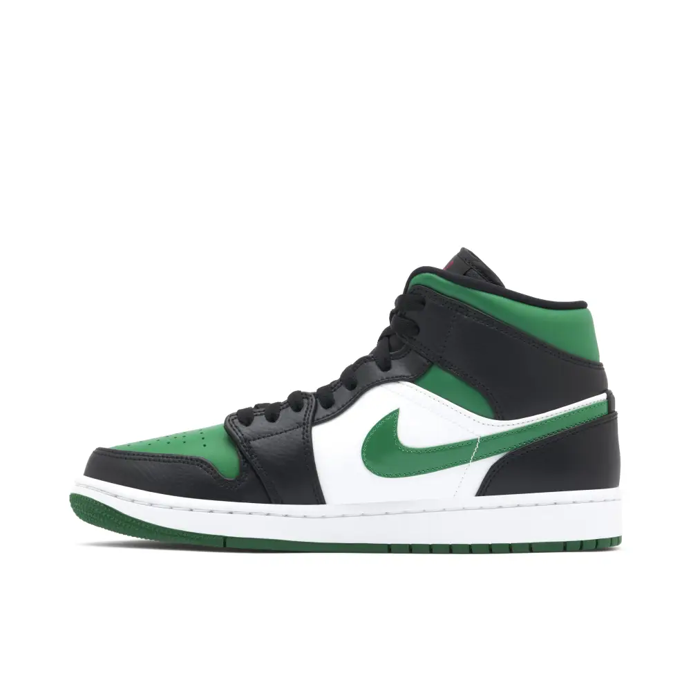 Air Jordan 1 Mid Green Toe 