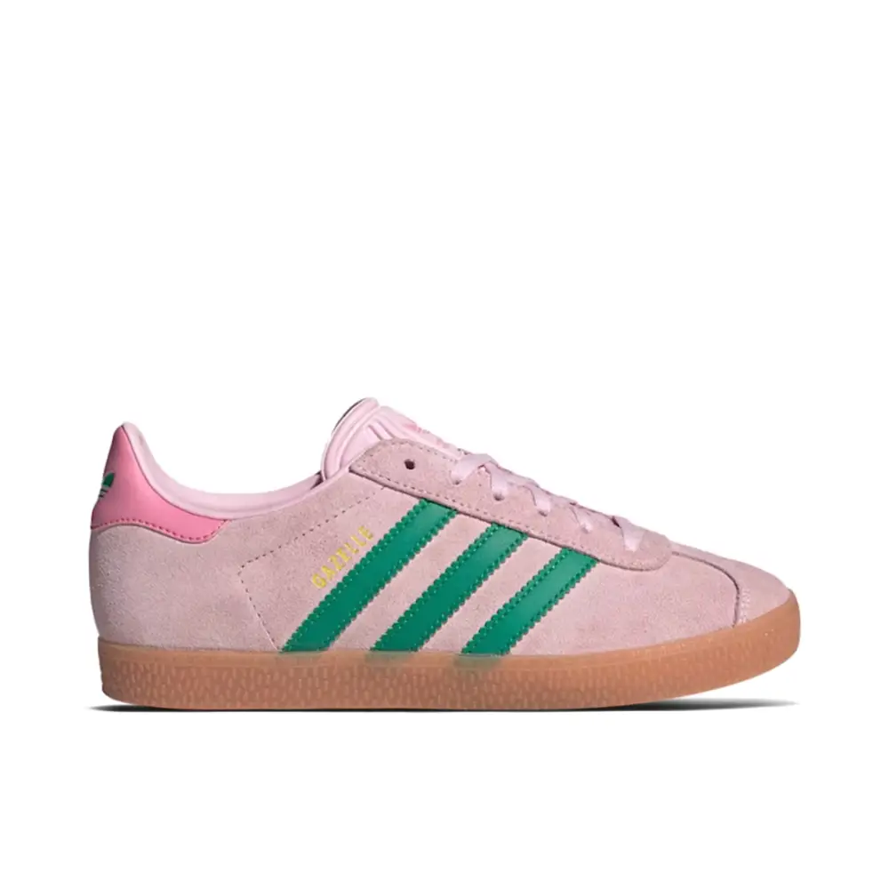 Adidas Gazelle Clear Pink Court Green GS 