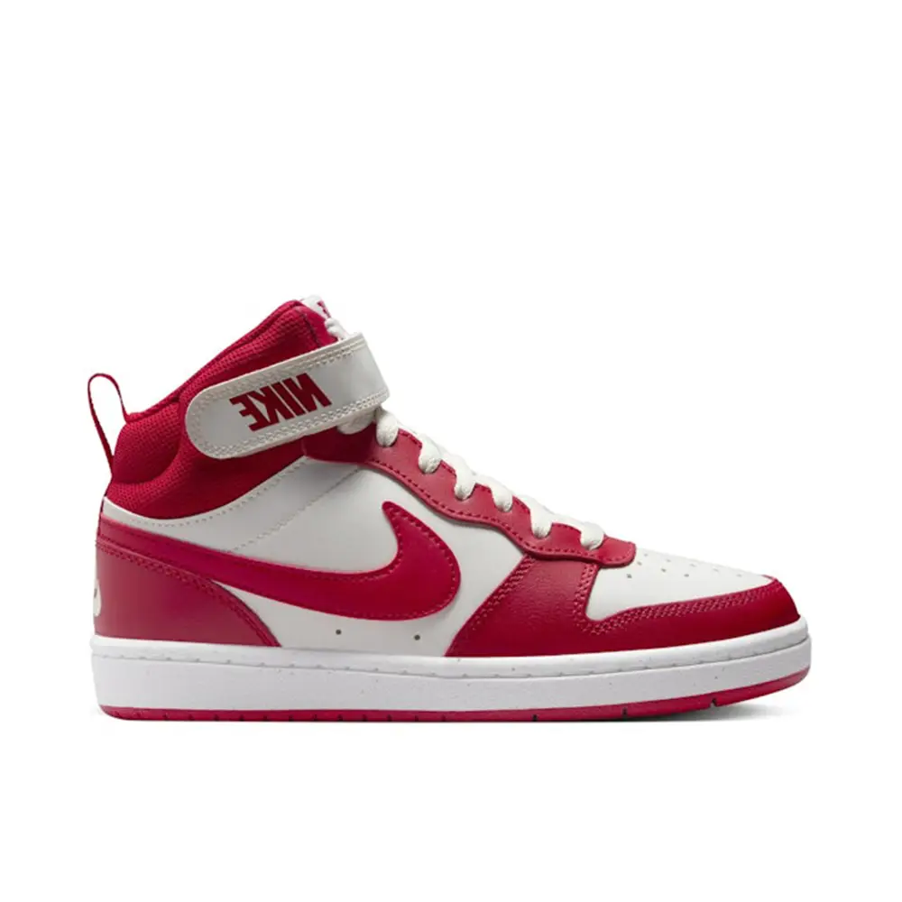 Nike Court Borough Mid 2 Sail White Gym Red GS 41A32956