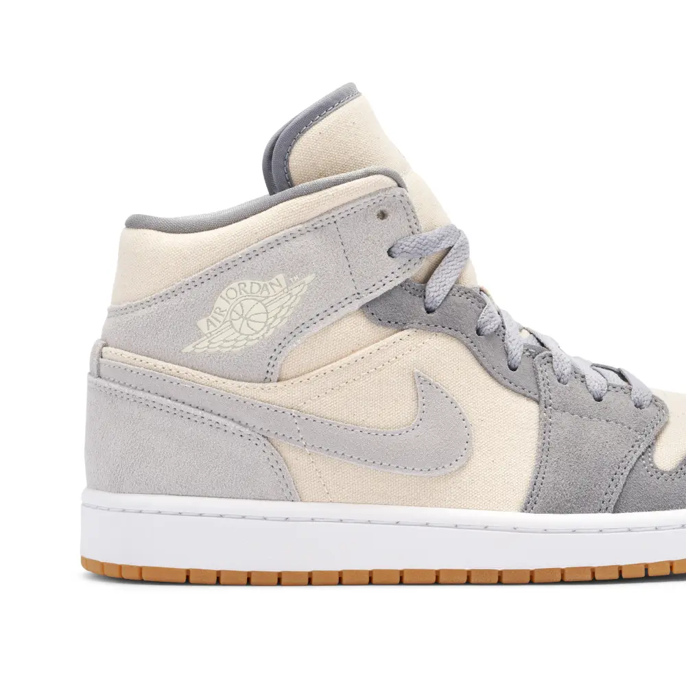 Air Jordan 1 Mid Cream Grey 