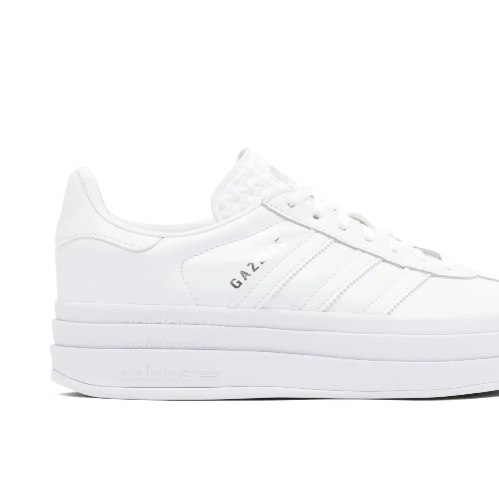 Adidas Gazelle Bold Triple White Womens 
