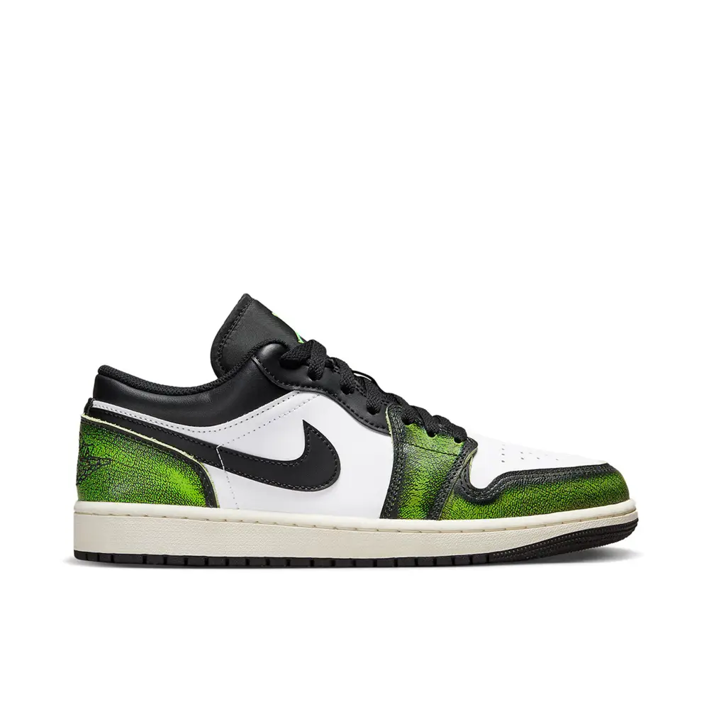 Air Jordan 1 Low Wear Away Electric Green 