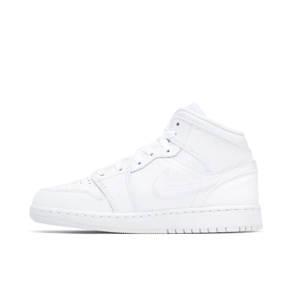 Air Jordan 1 Mid Triple White GS 92C3463