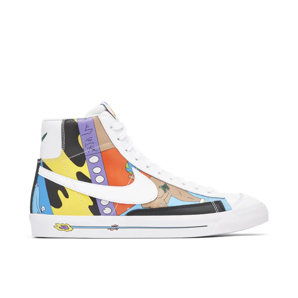 Ruohan Wang x Nike Blazer Mid 77 Flyleather Multi