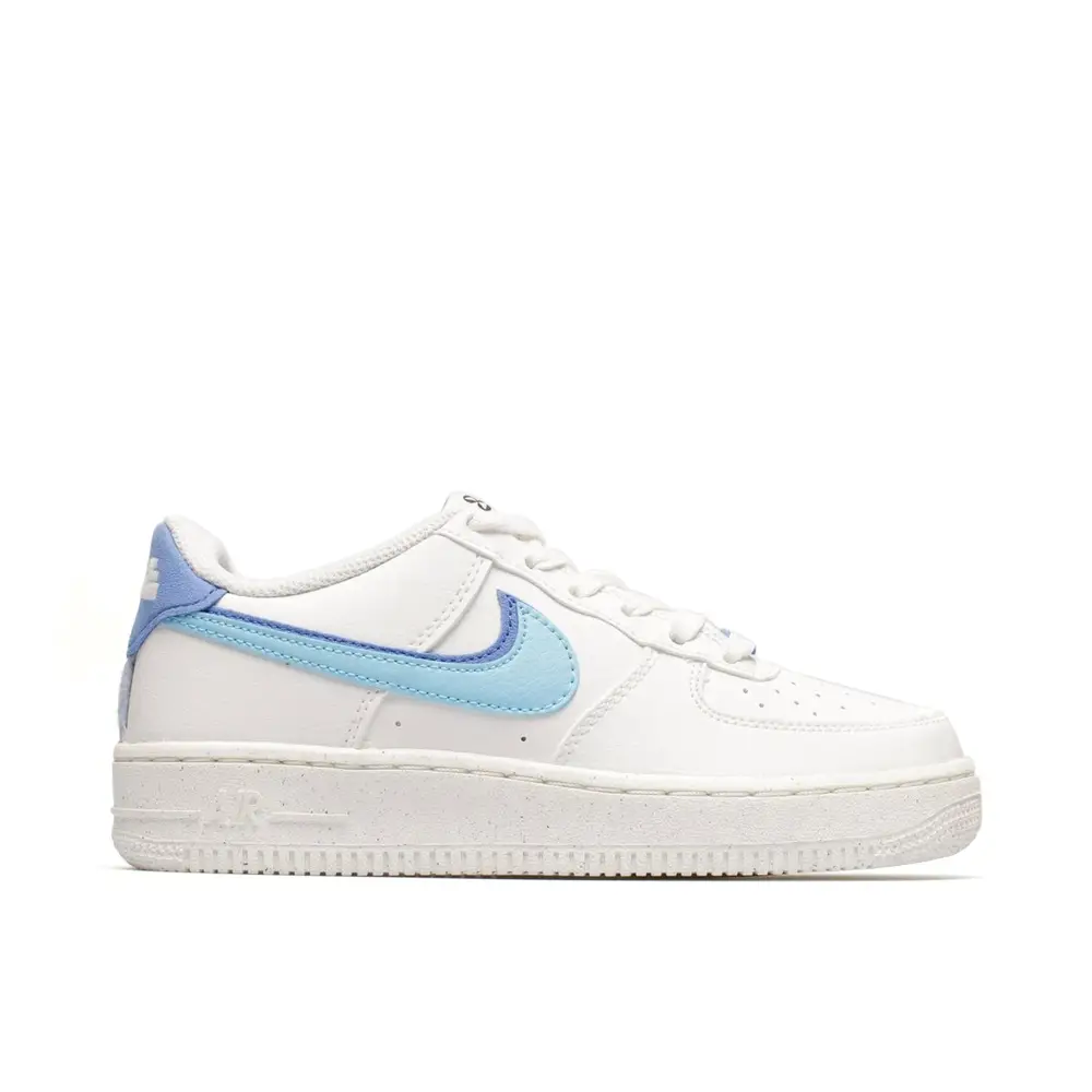 Nike Air Force 1 Low 82 Double Swoosh White Blue GS 