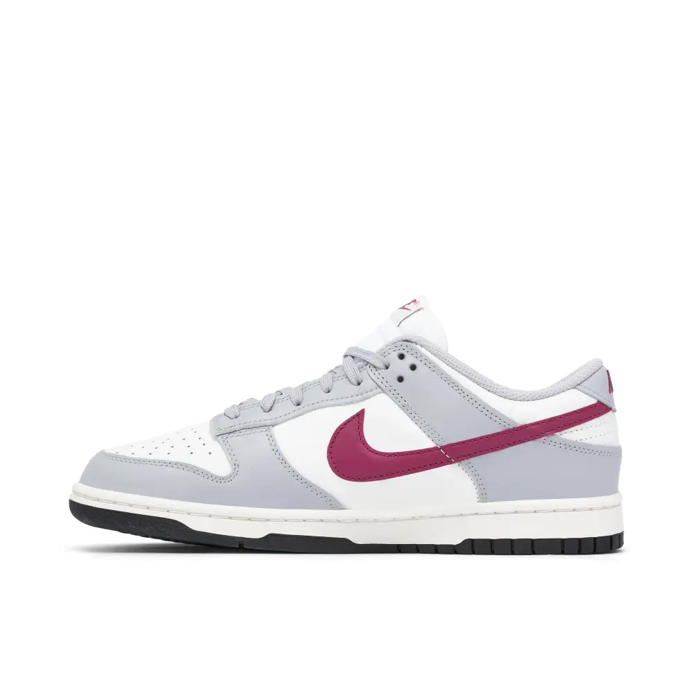 Nike Dunk Low Grey White Burgundy Womens 8E27C4541