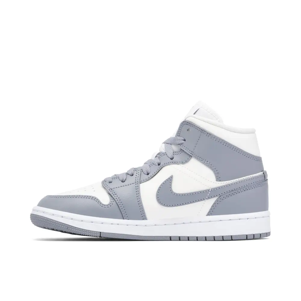 Air Jordan 1 Mid Grey Sail Womens