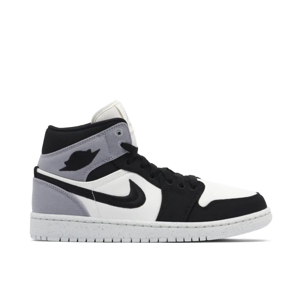Air Jordan 1 Mid SE Canvas Steel Grey 