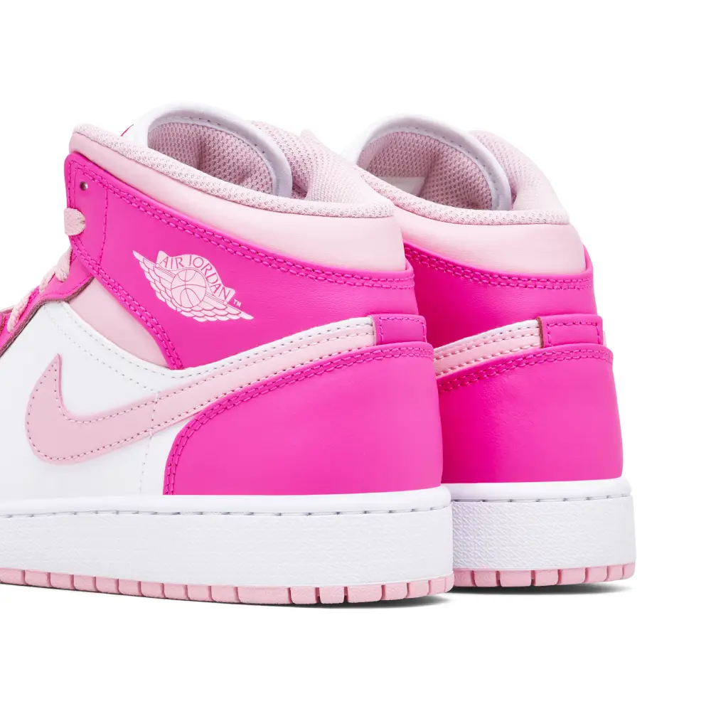 Air Jordan 1 Mid Fierce Pink GS 
