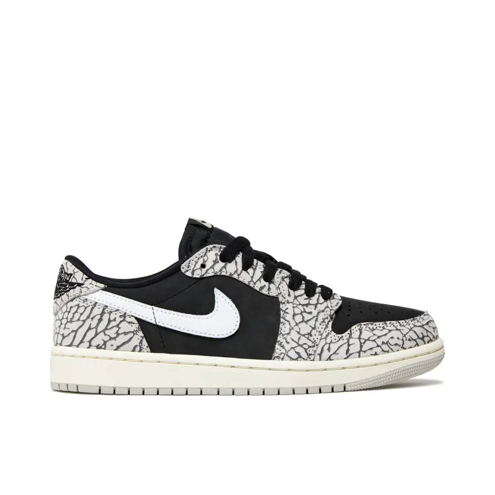 Air Jordan 1 Retro Low OG Black Cement Womens 