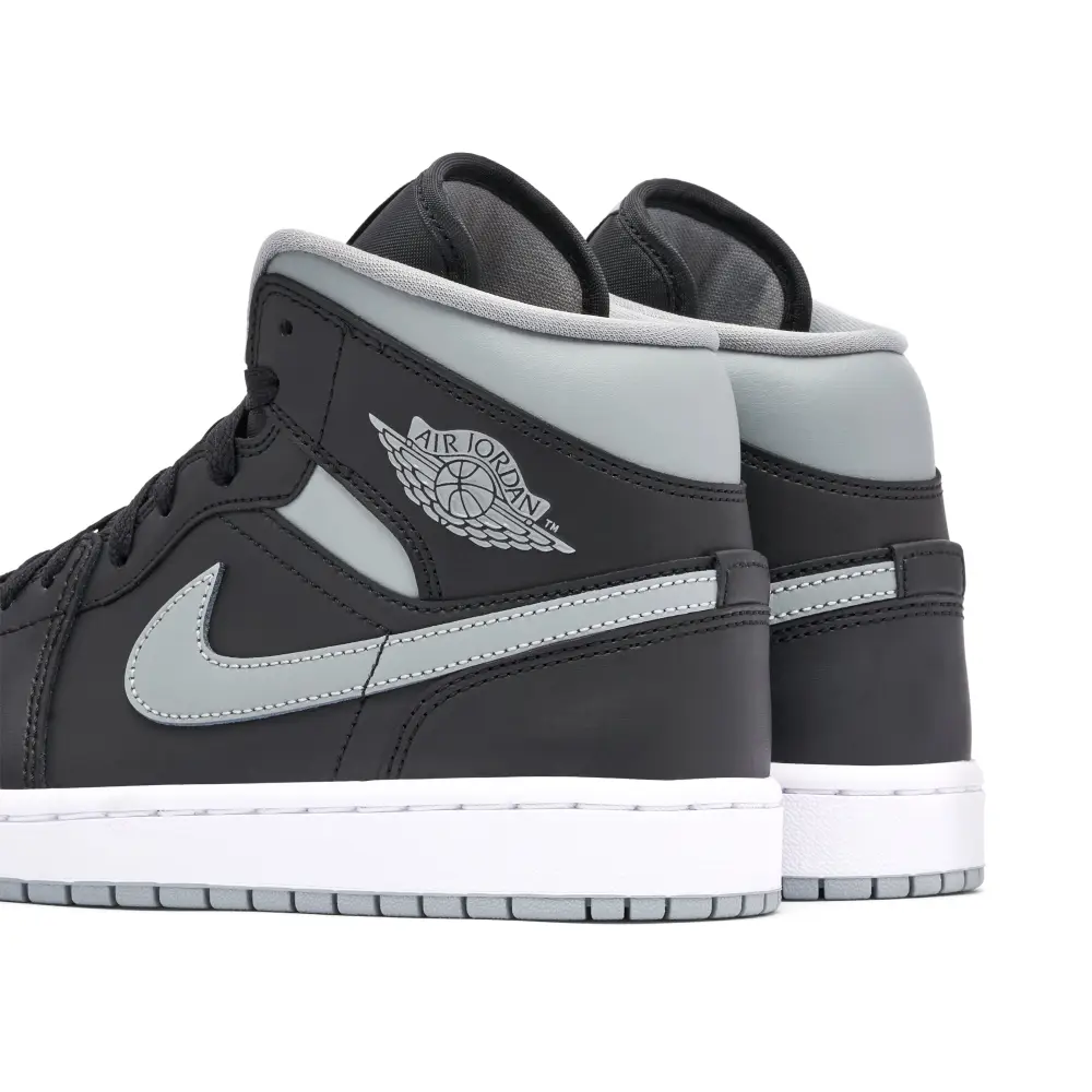 Air Jordan 1 Mid Shadow Black Grey Womens