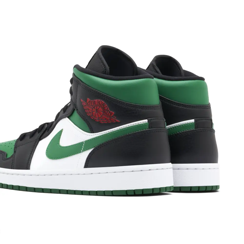 Air Jordan 1 Mid Green Toe 