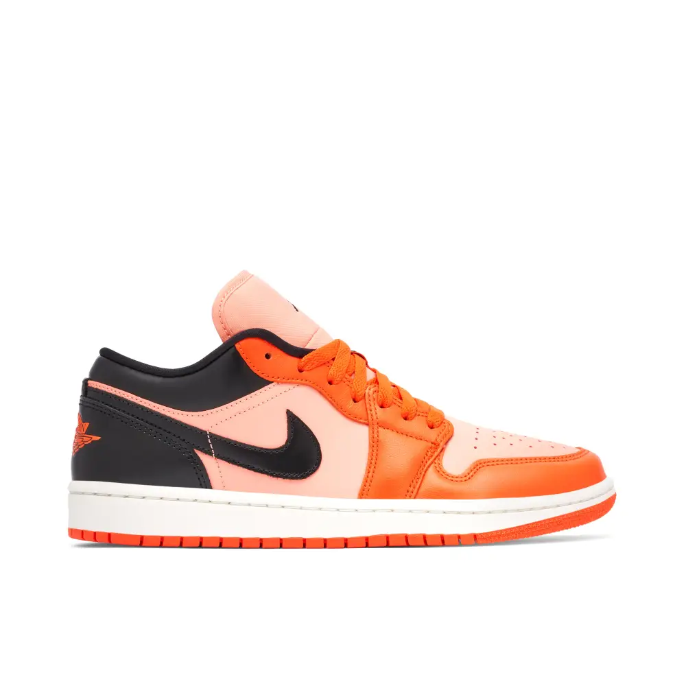 Air Jordan 1 Low Orange Black Womens 