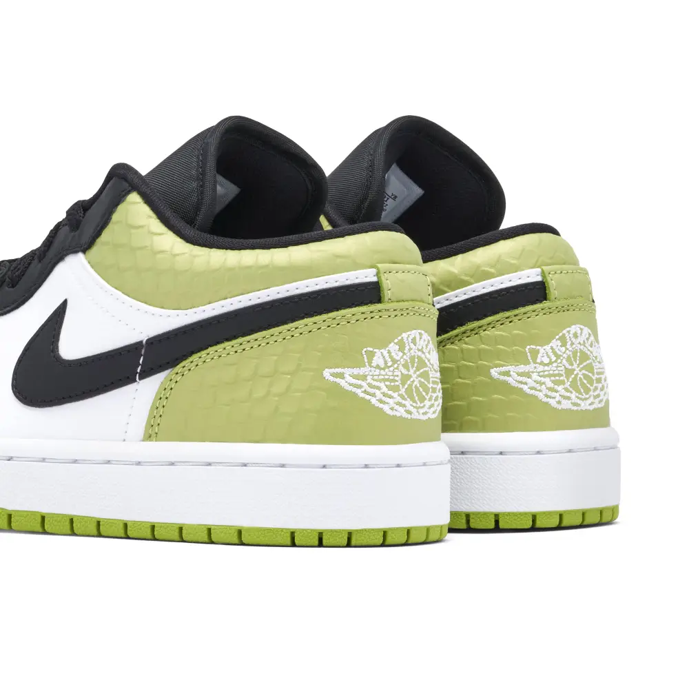 Air Jordan 1 Low Snakeskin Vivid Green Womens