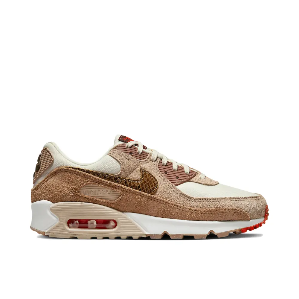 Nike Air Max 90 SE Snakeskin Swoosh Brown 