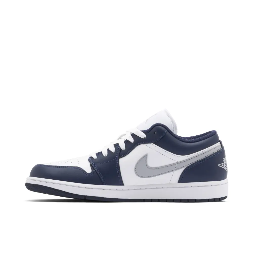 Air Jordan 1 Low Wolf Grey Midnight Navy 