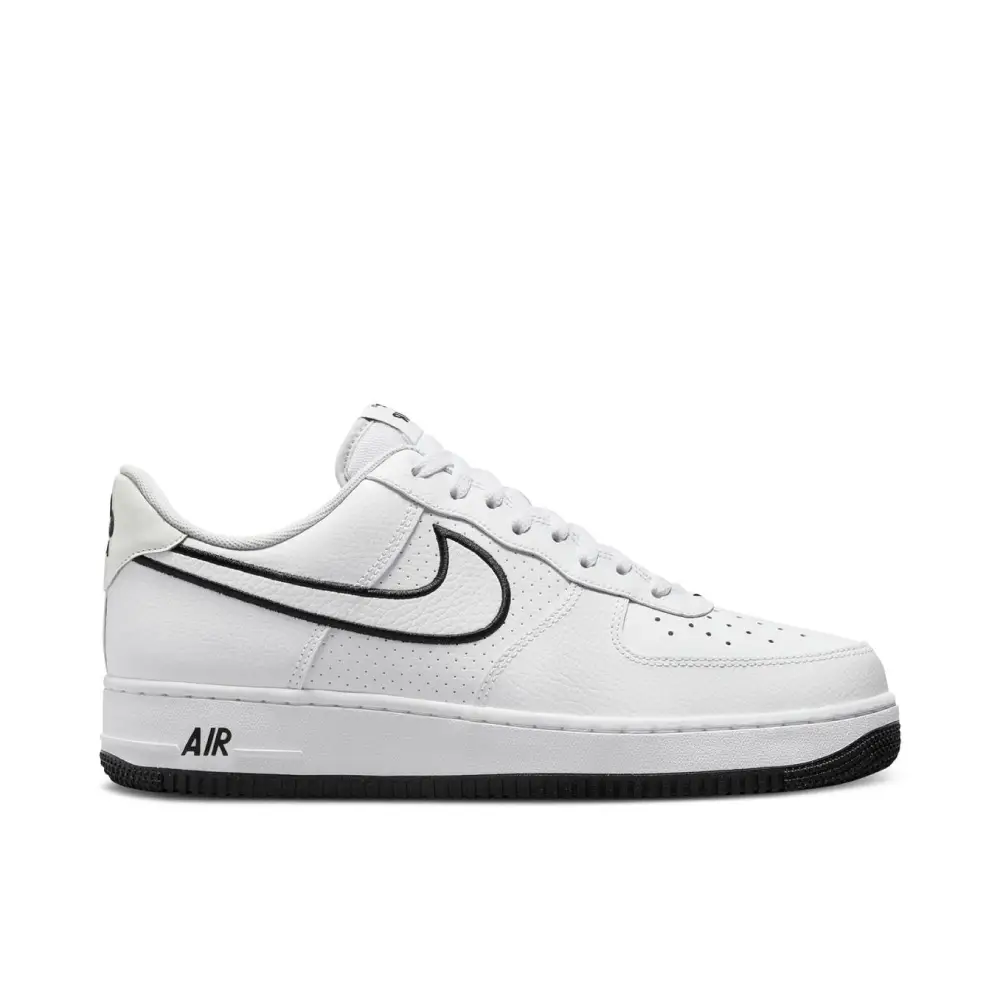 Nike Air Force 1 07 Embroidered Swoosh White Black