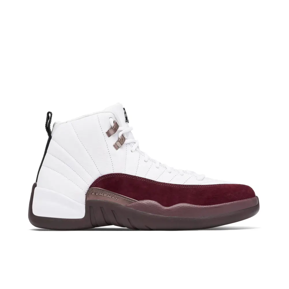 Air Jordan 12 x A Ma Maniere White Burgundy Crush 