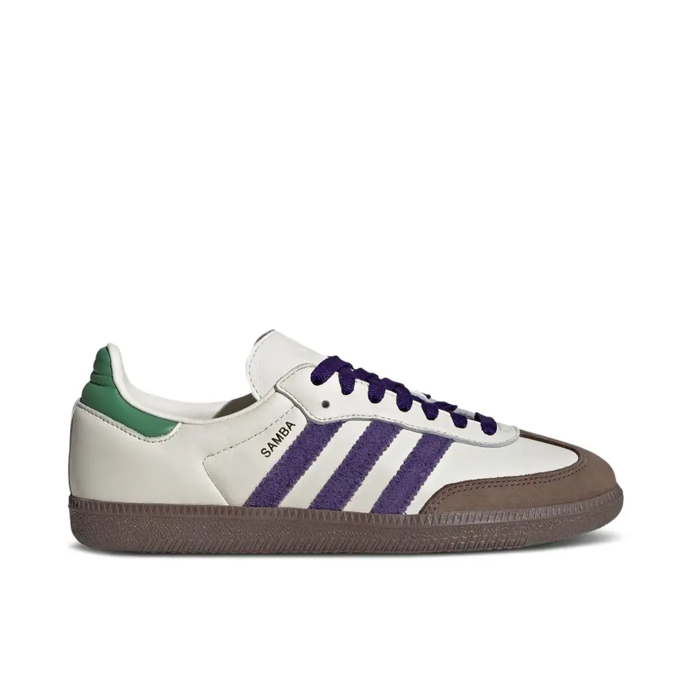 Adidas Samba OG Off White Core Purple Green Brown Womens 49C4985