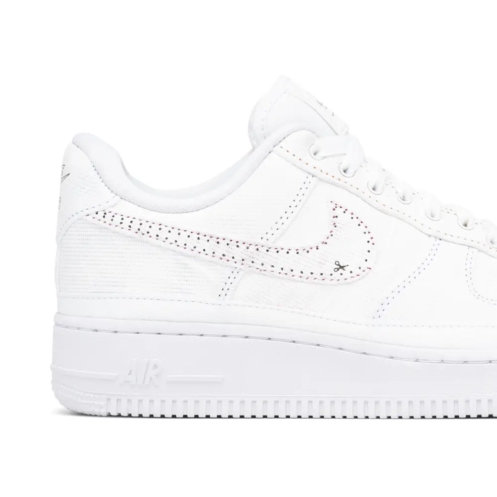 Nike Air Force 1 LX Tear Away Red Swoosh Womens 