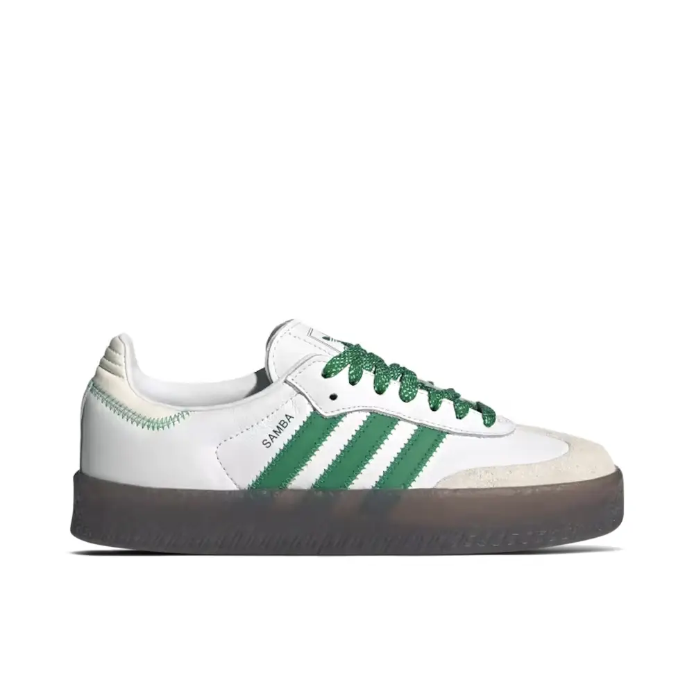 Adidas Sambae Cloud White Green Womens 1E92077