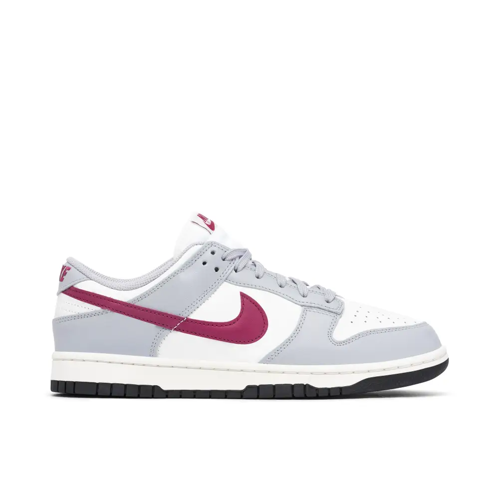 Nike Dunk Low Grey White Burgundy Womens 8E27C4541